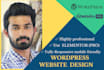 design attractive wordpress site and customize your site