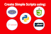develop, program simple php, python, laravel, javascript, jquery scripts, code