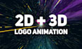 customize 2d and 3d logo animation, intro and outro video