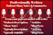 summarize your medical podcast and write show notes