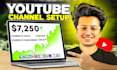 create and setup youtube channel