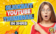 design attractive youtube thumbnail in 3 hours