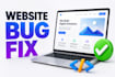 fix HTML CSS and javascript errors on your website