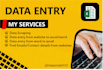 fast and accurate data entry and copy paste  data scraping services