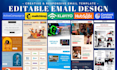 design responsive email for mailchimp, klaviyo, active campaign, hubspot, zoho