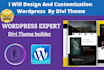 design and customization wordpress website by divi theme