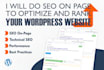 do on page SEO to optimize and rank your website