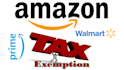 do walmart or amazon prime sales tax exemption in all states