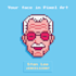 do your face in pixel art