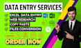 do data entry and copy paste work in 24 hours