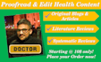 proofread and edit your medical content