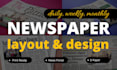 design professional newspaper layouts for print and digital