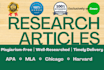 write research article on urgent basis