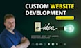 do custom website development as full stack developer and front end developer
