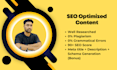 craft SEO optimized content, blogs, articles to boost your content marketing
