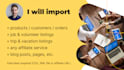 import products, listings or any custom post type into wordpress