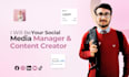 be your marketing manager and social media content creator