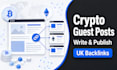 write and publish UK crypto blog guest posts with backlinks