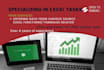 do your excel data entry and web research professionally