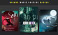 create unique professional movie and monochromatic poster design art