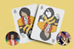 draw your character into king n queen playing card style