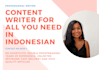 do professional content writing in indonesian
