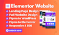 design elementor landing page, figma to elementor, elementor website design