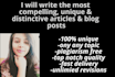 write unique and engaging content on any topic