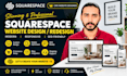 design or redesign a professional squarespace website