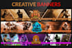design gaming banner for youtube banner ,facebook, twitch