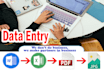 data entry in one day