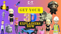 create 3d explainer video animation