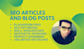 write captivating SEO articles and blog posts on any topic