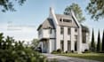 create 3d rendering for house exterior, architecture design
