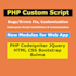 do script customization fix bugs create new modules php codeigniter