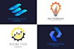 design professional tech, technology, startup ,minimal logo