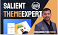 do salient wordpress theme customization, design, redesign website in wp bakery