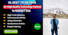 publish articles through guest post backlinks on technology websites