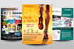 design attractive event flyers, birthday invitations posters