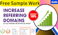 increase referring domain DR 90 plus by ahrefs