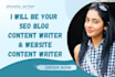 write SEO blog post and website content that ranks on google