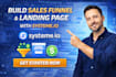 build sales funnel and landing page with systemeio