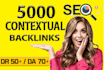 5000 link building with contextual dofollow SEO backlinks service