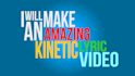 make a full song kinetic music lyric video