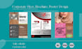 make unique luxury business flyer design, poster as a pro