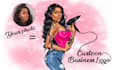 draw cartoon logo portrait for your business