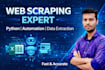 python web scraping, automation and bot development