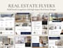 provide real estate flyer templates in canva