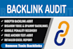 do backlinks audit, remove toxic and spam links