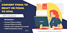convert figma to react or figma to HTML